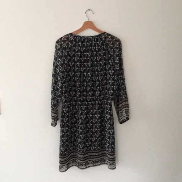 Madewell Black Floral Boho Dress - Picture 4 of 4